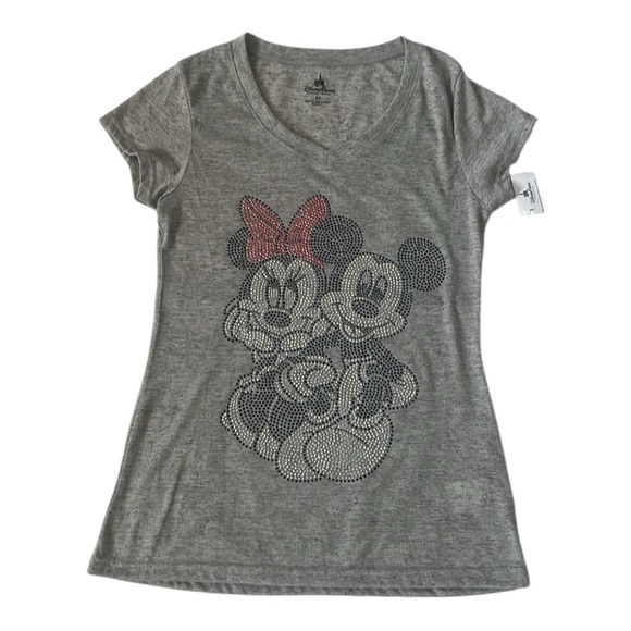 Disney Parks Tops - Disney Parks Women’s Heather Gray V-neck T-Shirt size (XS).